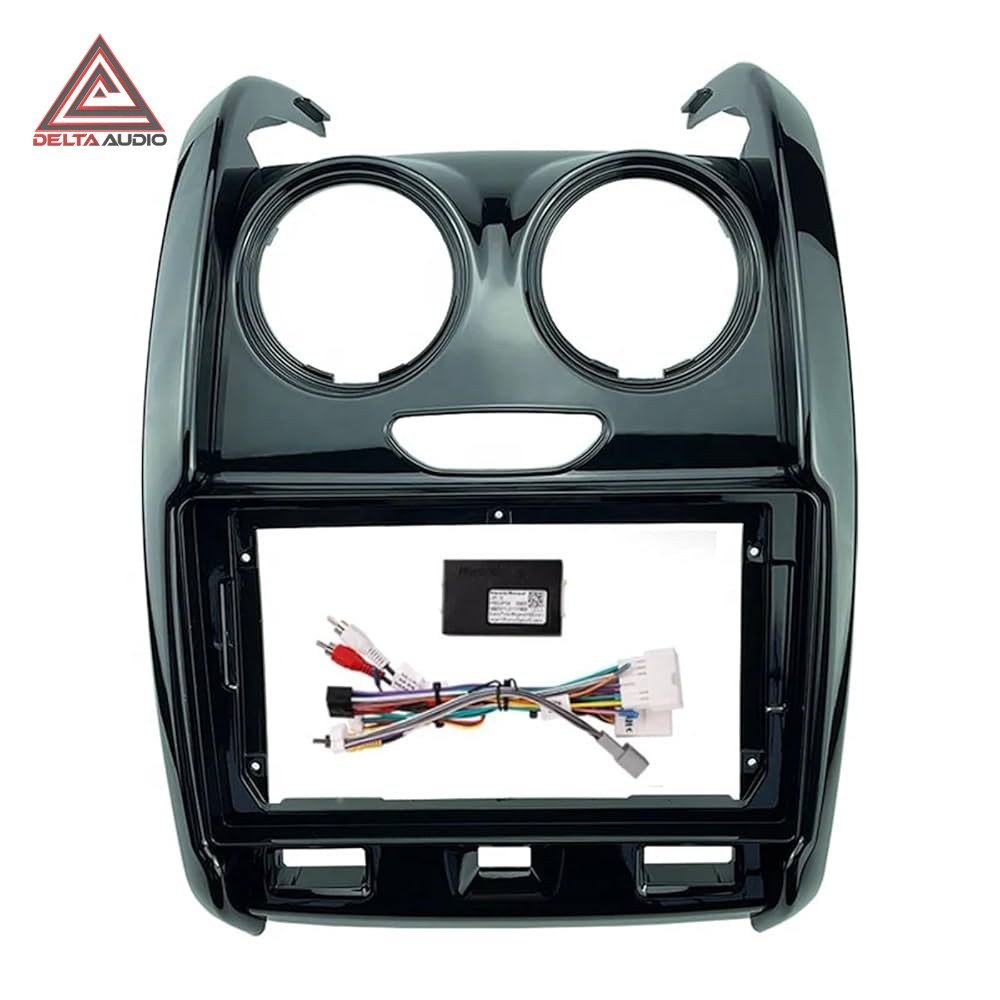 Consola Renault Duster 2017 a 2021 - 9" (Negro Brillante)