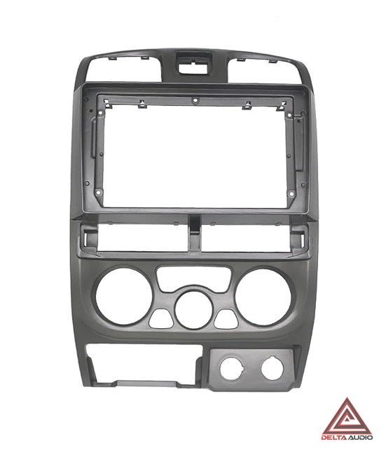 Consola Chevrolet Dmax "Rejilla Cuadrada" 2001 a 2007 - 9" (Gris Raton)