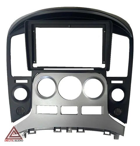 Consola Hyundai Starex H1 Manual 2011 a 2015 - 9" (Negro Mate con Gris Plata)
