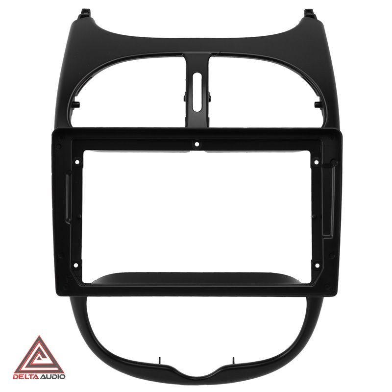 Consola Peugeot 206 de 1999 a 2009 - 9" (Negro Opaco)