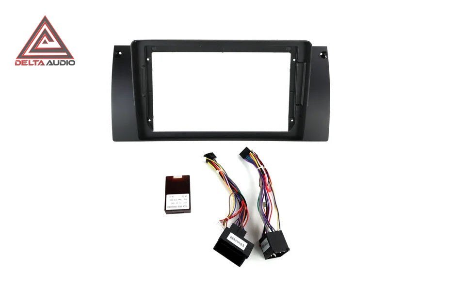 Consola BMW X5 1999 a 2005 - 9 + CAN BUS (Negro Mate)