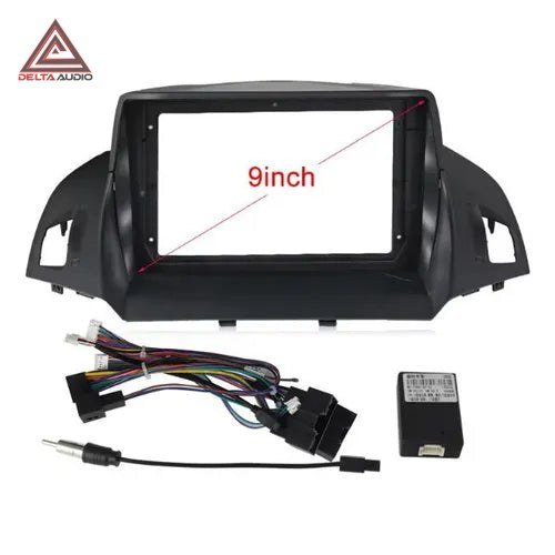 Consola Ford Escape 2013 a 2020 - 9 Tres Piezas (Negro Mate)