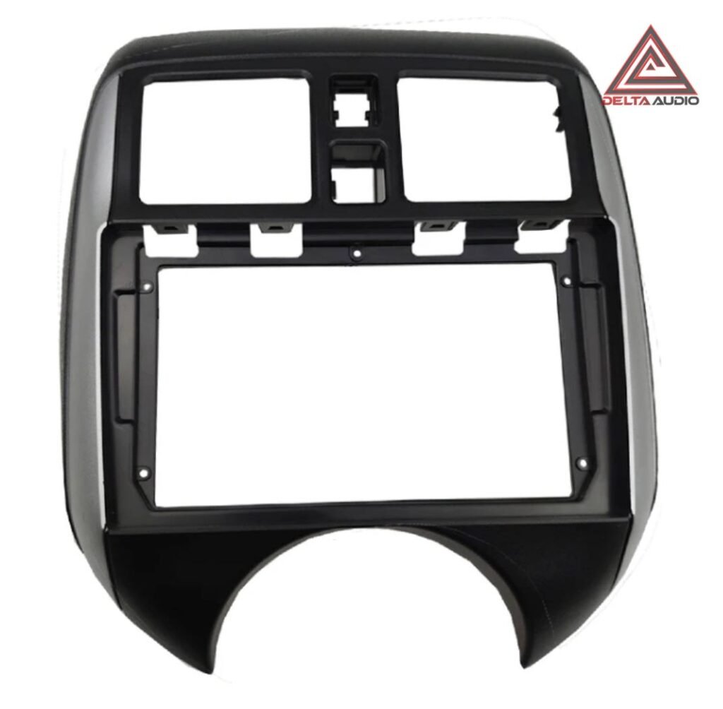 Consola Nissan Versa 2012 a 2014 - 9 (Negro Mate con Gris Plata)