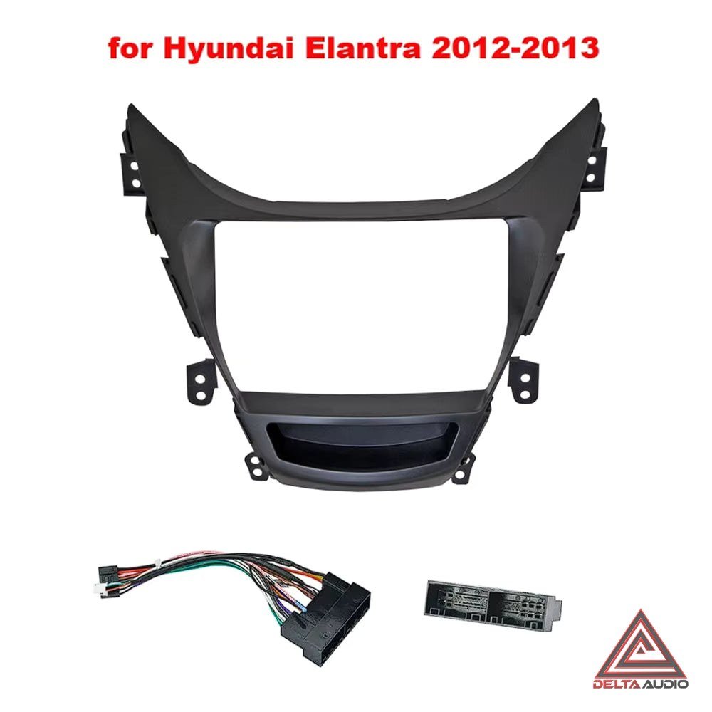 Consola Hyundai Elantra 2012 a 2013 - 9 (Negro Mate)