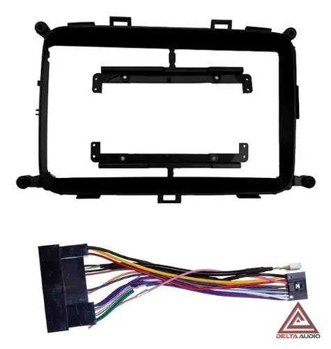 Consola KIA Carens 2014 a 2019 - 9 (Negro Mate)