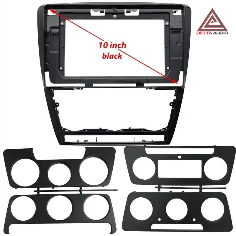 Consola Skoda Octavia 2011 a 2013 - 10 (Negro Mate)