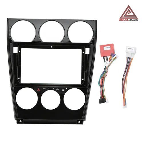 Consola Mazda 6 2004 a 2009 - 9 + CAN BUS (Negro Brillante)