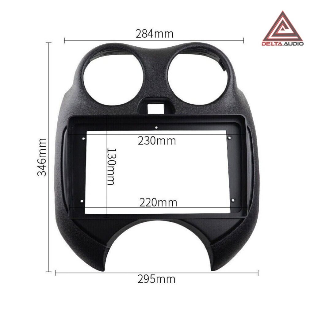 Consola Nissan March 2012 a 2021 - 9 (Negro Opaco)