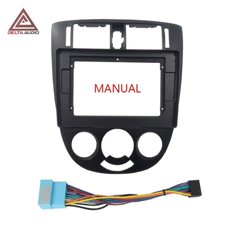 Consola Chevrolet Optra Advance Aire Manual + Pacha 2007 a 2014 - 9 (Negro Mate)