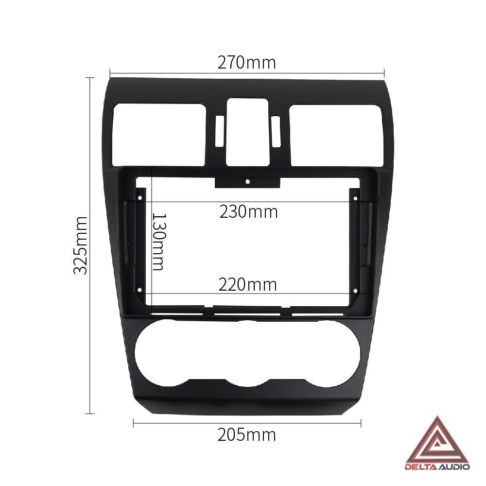 Consola Subaru Forester 2014 a 2018 - 9 (Negro Mate)