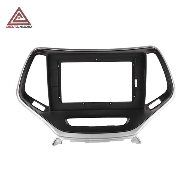 Consola Jeep Cherokee 2014 a 2019 - 10 (Negro Mate con Gris Plata)