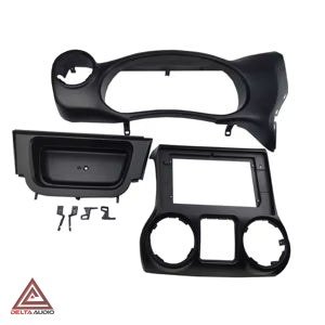 Consola Jeep Wrangler Rubicon Tres Piezas 2011 a 2014 - 10 (Negro Mate)