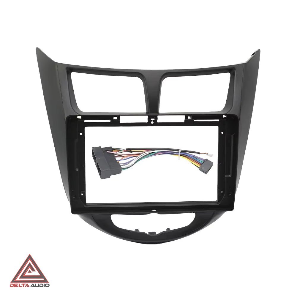 Consola Hyundai I25 2012 a 2016 - 9 (Negro Brillante)