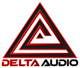 Logo de Delta Audio, audio para carro
